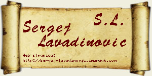 Sergej Lavadinović vizit kartica